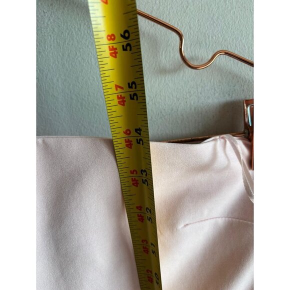 NWT ZARA Womens Strapless Pink Satin Wide Leg Jumpsuit Bloggers Favorite Size l - Picture 12 of 14